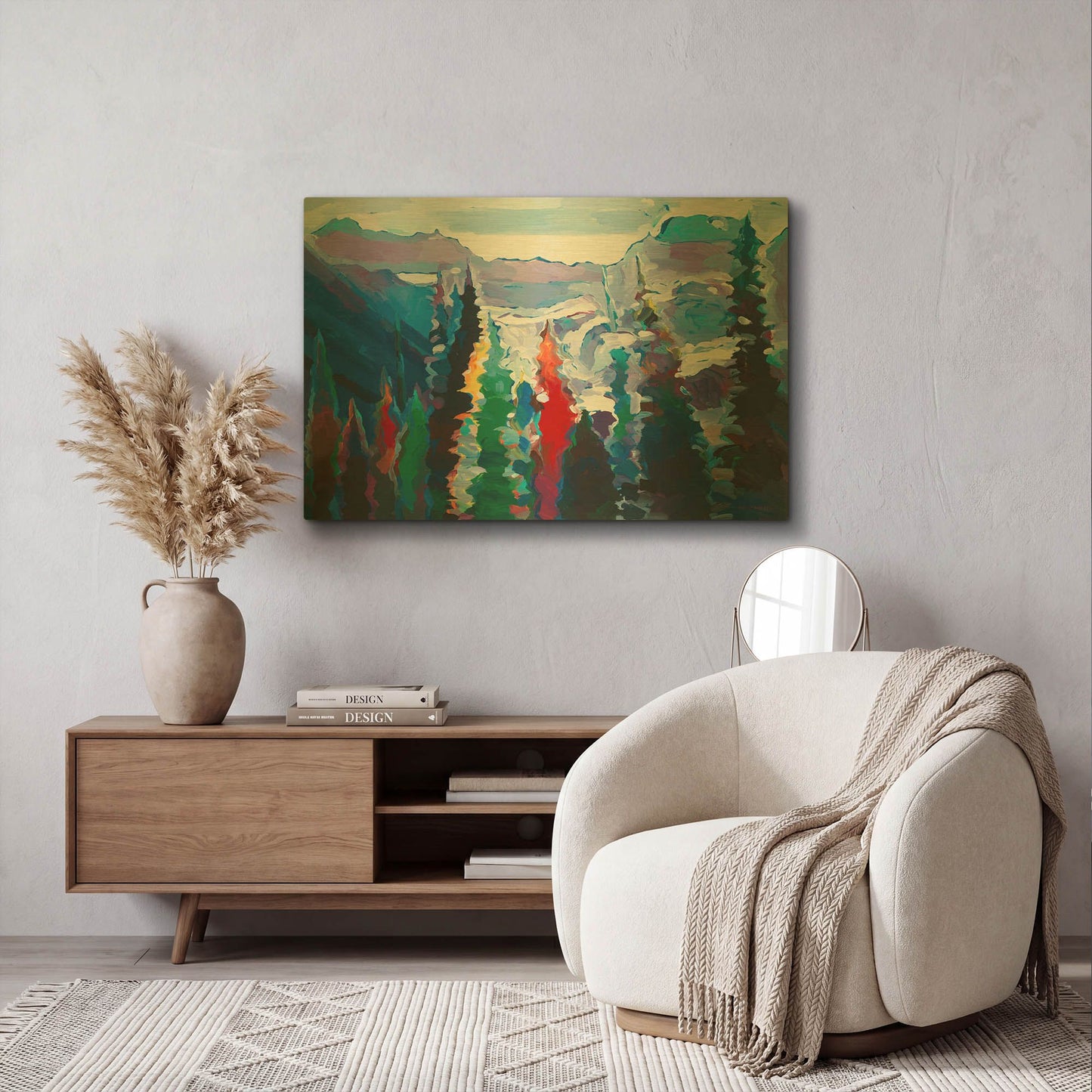 'Reach for the Sky #2' By Hooshang Khorasani Gold Metal Wall Art