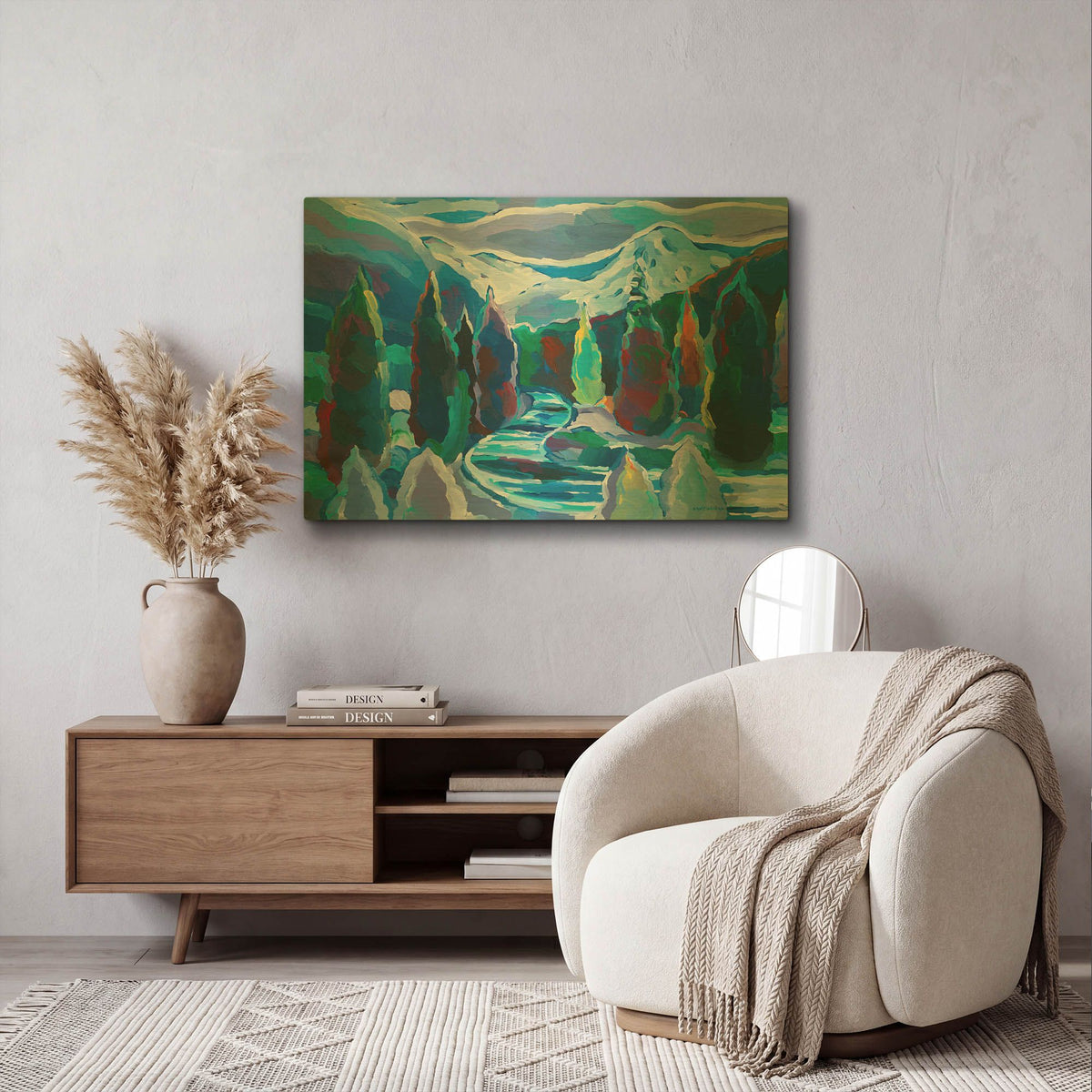 'Glacier Legacy #8' By Hooshang Khorasani Gold Metal Wall Art