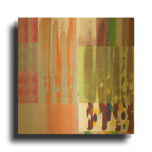 'Color Storm Shadow' By Hooshang Khorasani Gold Metal Wall Art