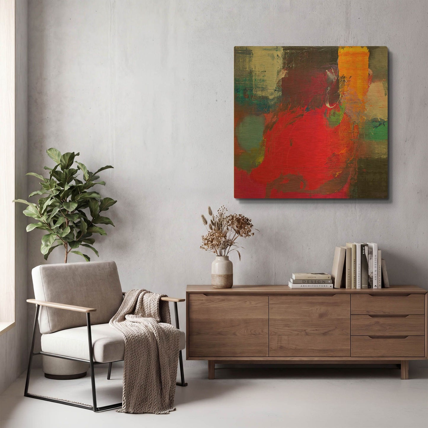 'Joy #3' By Hooshang Khorasani Gold Metal Wall Art