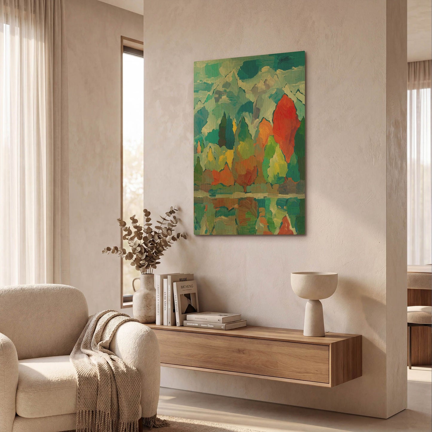 'Teton Tribute' By Hooshang Khorasani Gold Metal Wall Art