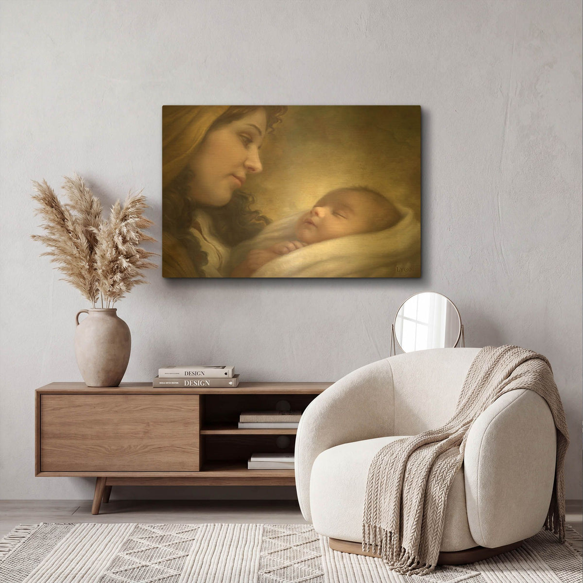 'A Son is Given' By Howard Lyon Gold Metal Wall Art