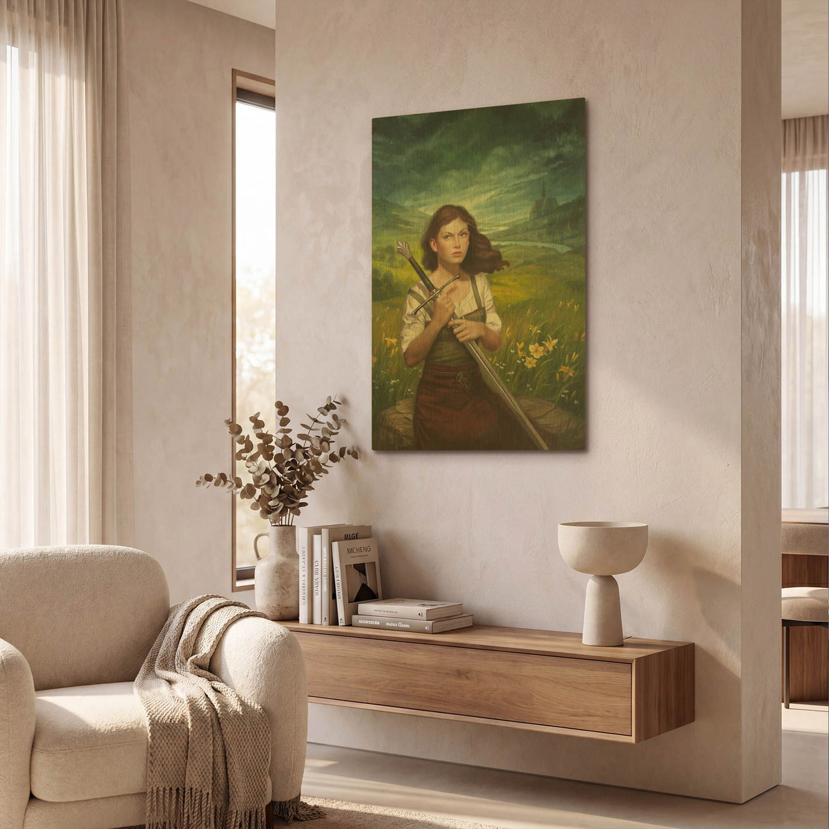 'Virtue' By Howard Lyon Gold Metal Wall Art