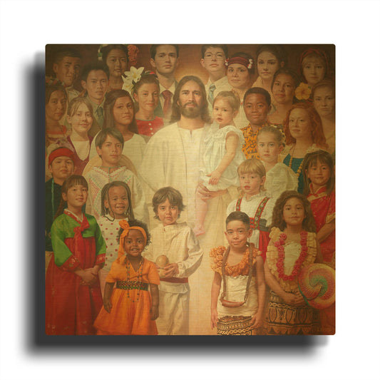 'I Am a Child of God' By Howard Lyon Gold Metal Wall Art