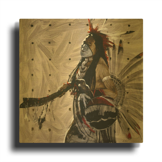 'Ben Yahola' By J. E. Knauf Gold Metal Wall Art