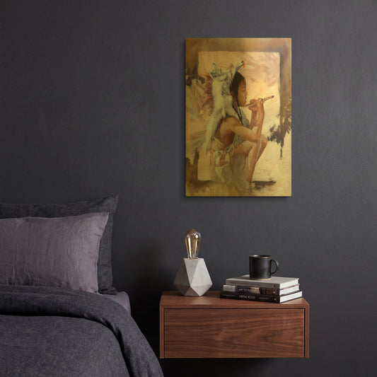 'J J Bald Eagle' By J. E. Knauf Gold Metal Wall Art