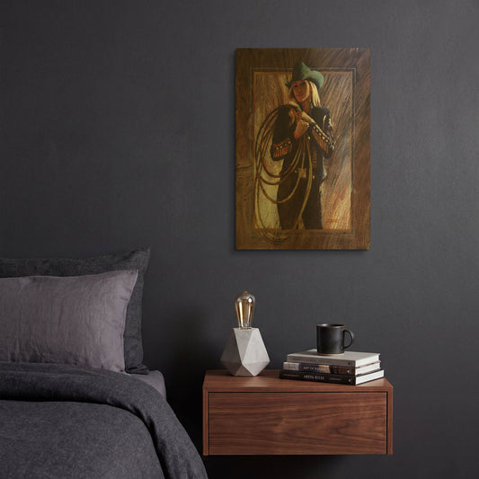 'Bring Em' By J. E. Knauf Gold Metal Wall Art