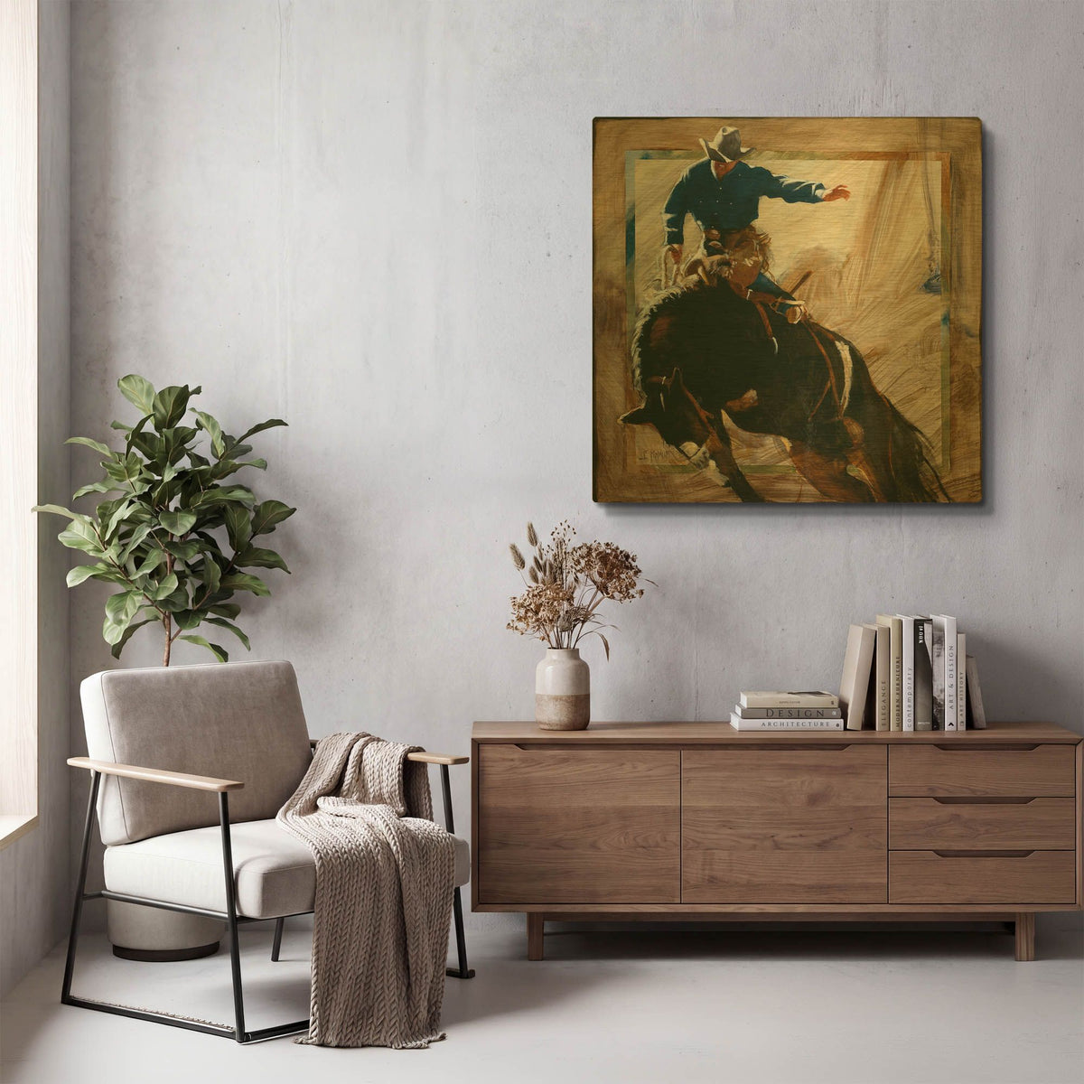 'Coming Out' By J. E. Knauf Gold Metal Wall Art