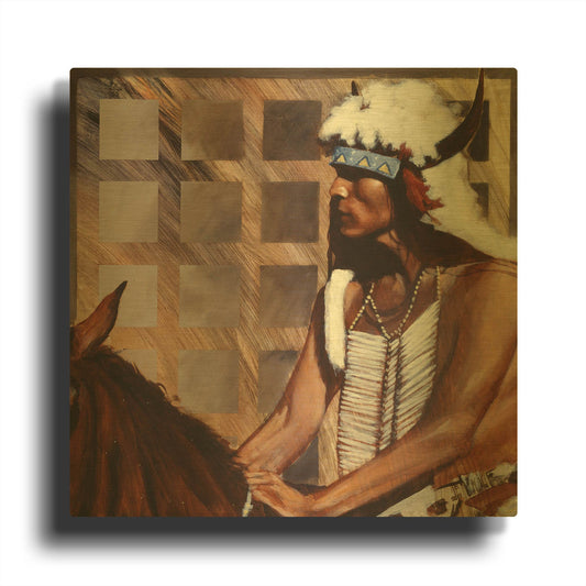'Hazard' By J. E. Knauf Gold Metal Wall Art
