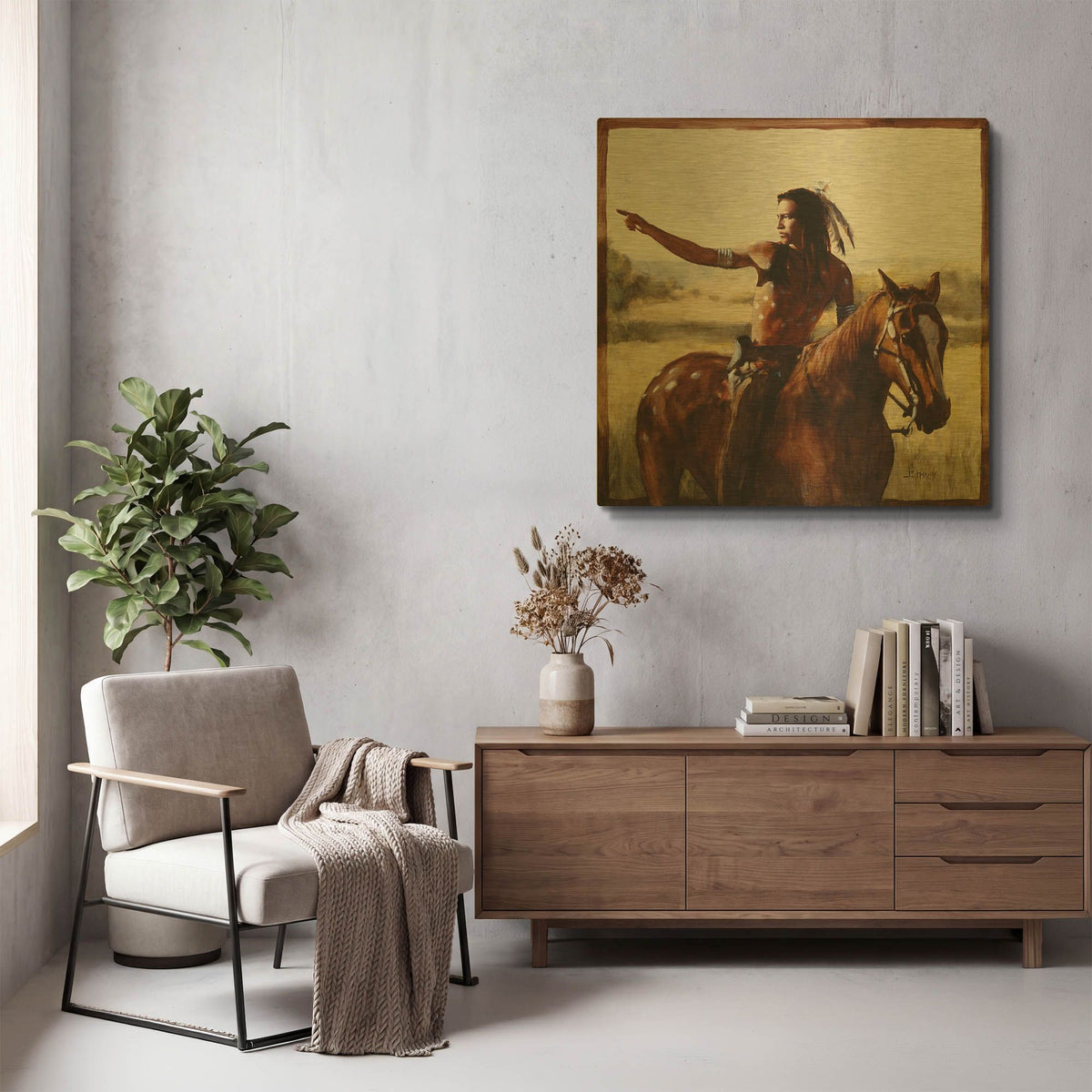 'Horizons' By J. E. Knauf Gold Metal Wall Art