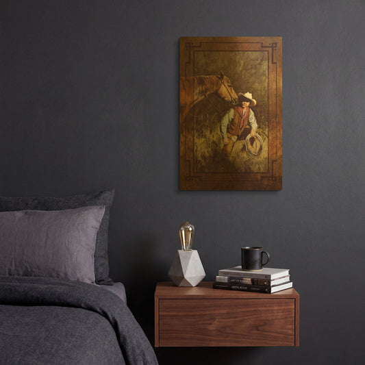 'In The Spotlight' By J. E. Knauf Gold Metal Wall Art