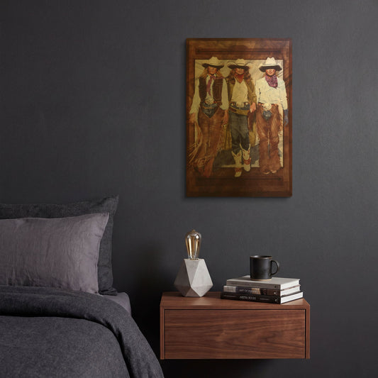 'Rumble' By J. E. Knauf Gold Metal Wall Art