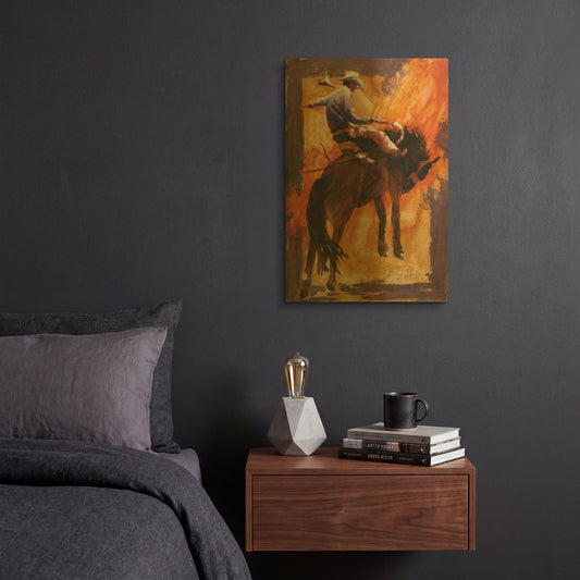 'Up In Front' By J. E. Knauf Gold Metal Wall Art