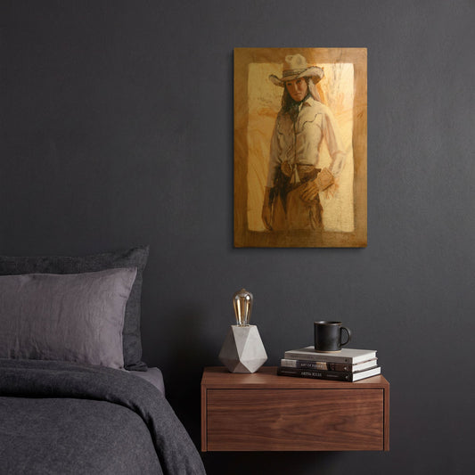 'I' By J. E. Knauf Gold Metal Wall Art