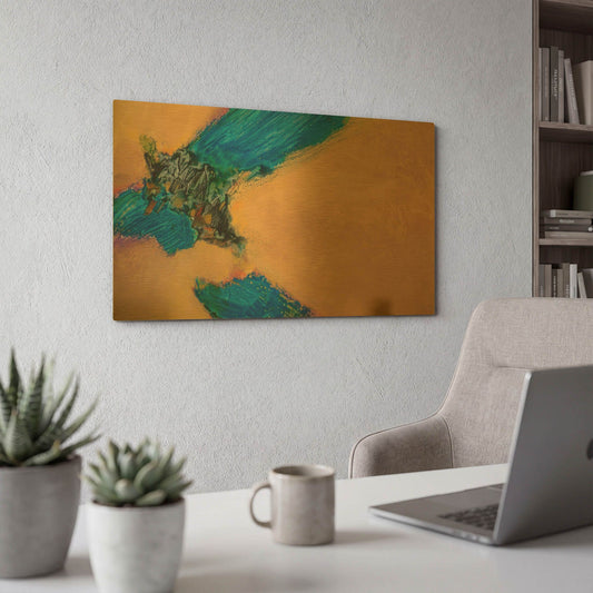 'Confluence' By J. E. Knauf Gold Metal Wall Art