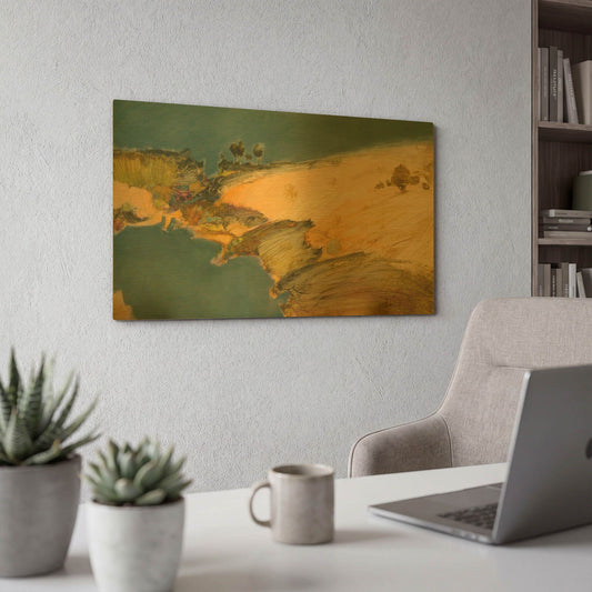 'Rotarua' By J. E. Knauf Gold Metal Wall Art