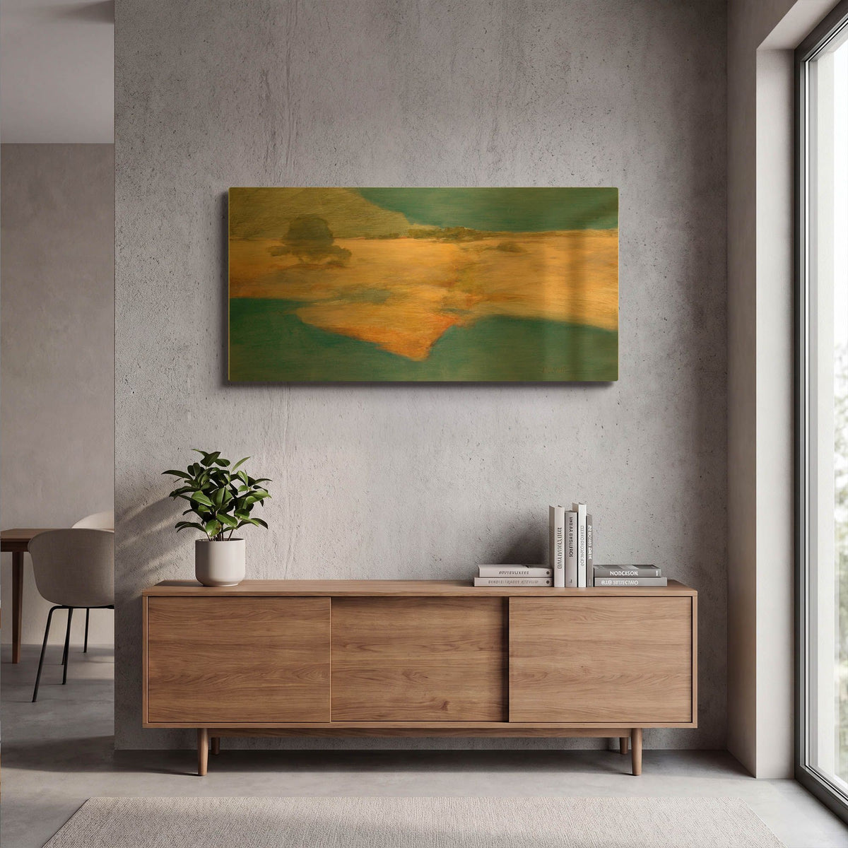 'Warmer Today' By J. E. Knauf Gold Metal Wall Art