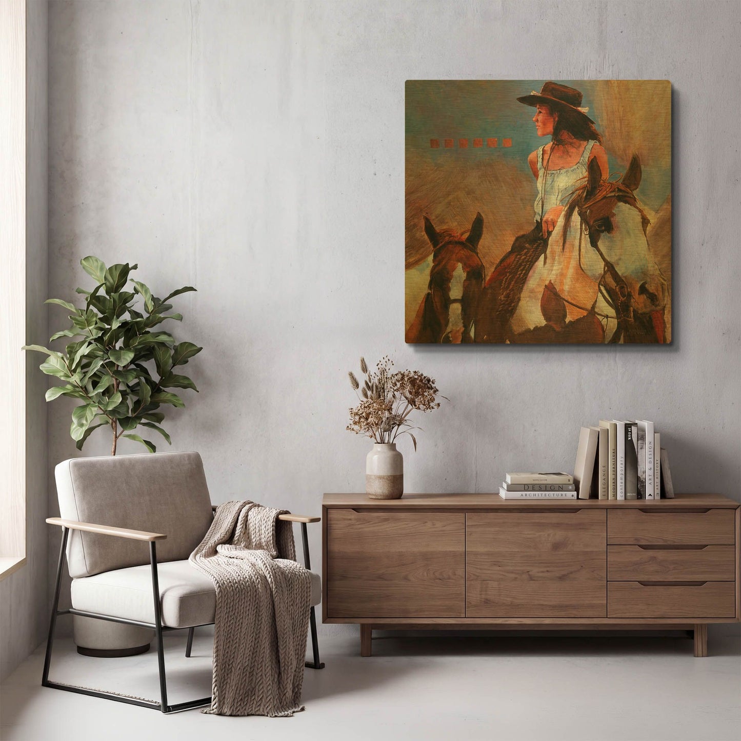 'Bring Em Home' By J. E. Knauf Gold Metal Wall Art