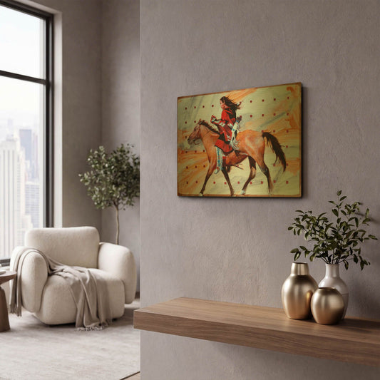 'Sprint' By J. E. Knauf Gold Metal Wall Art