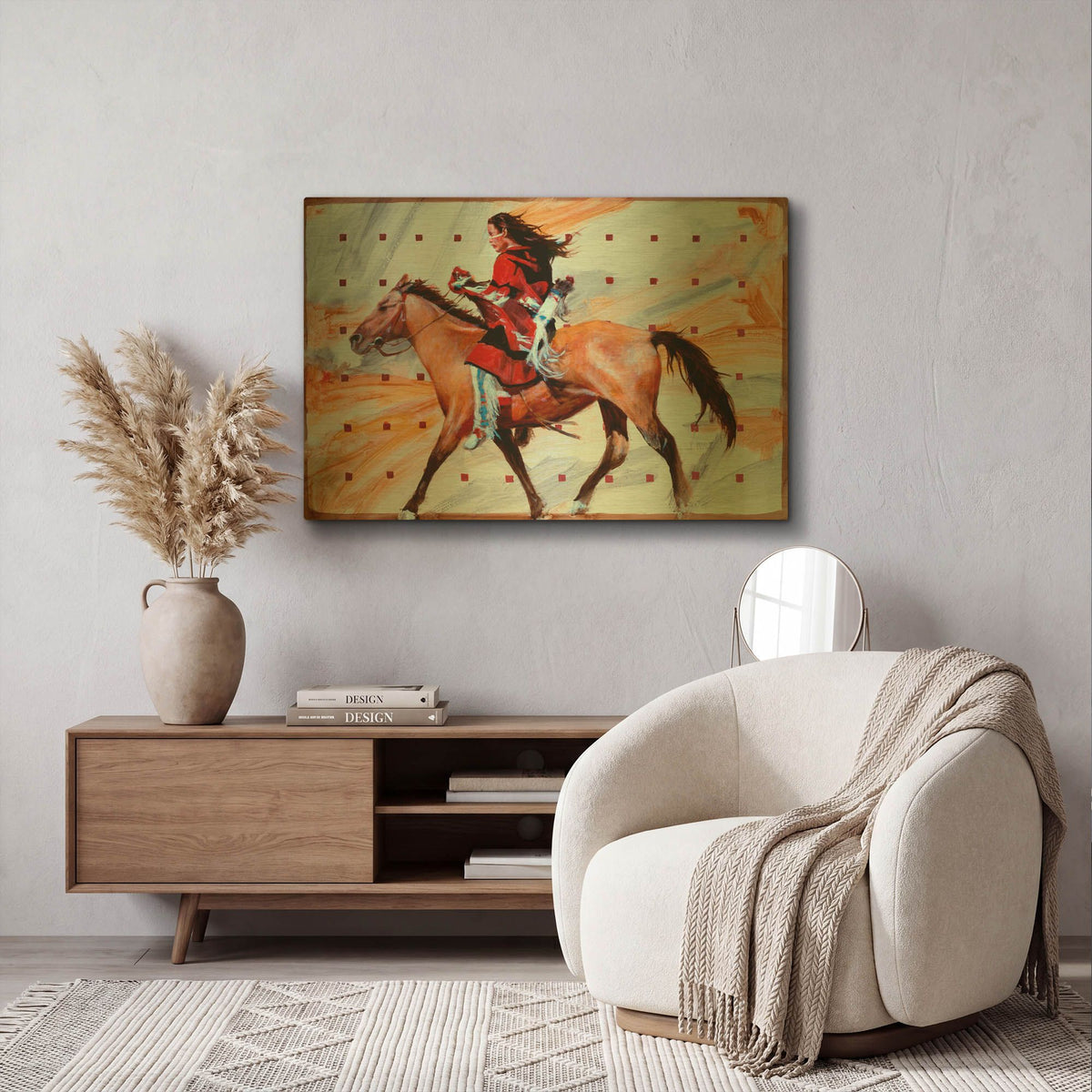 'Sprint' By J. E. Knauf Gold Metal Wall Art