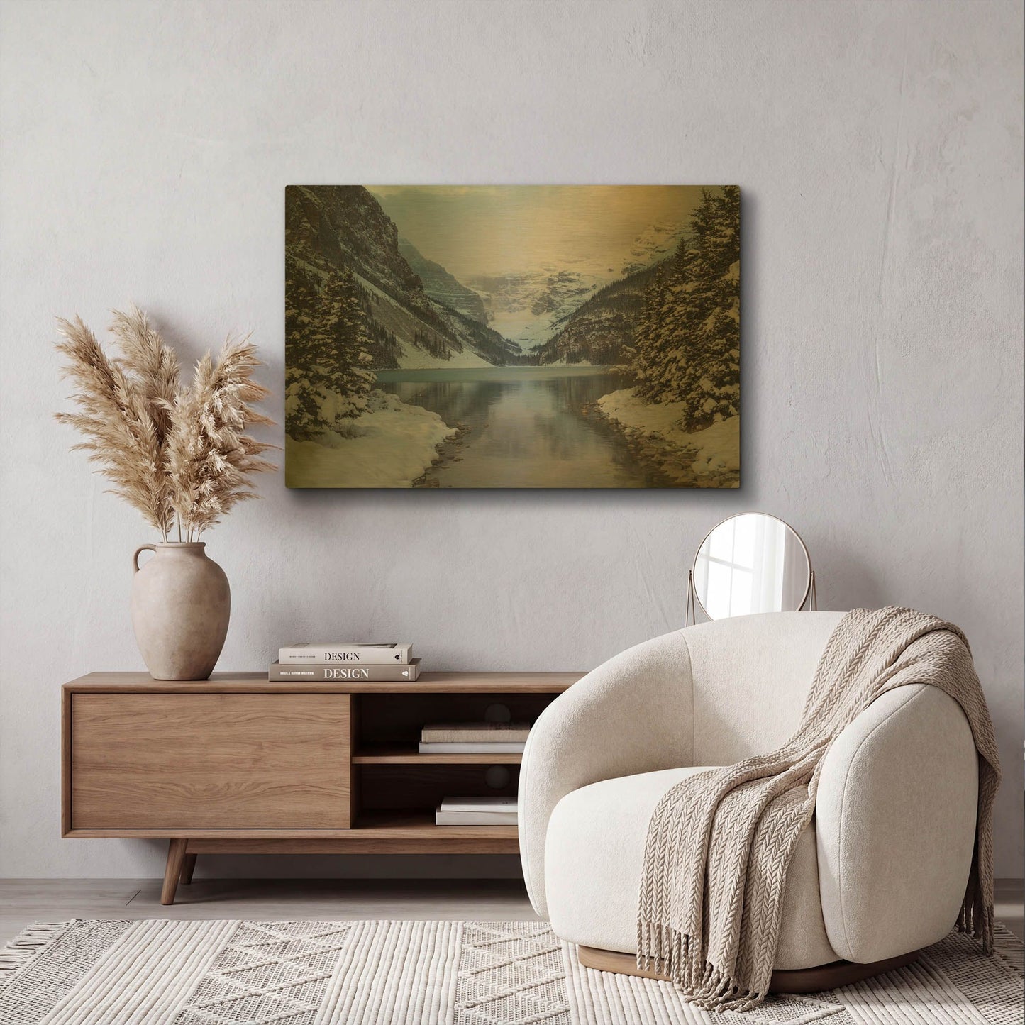 'Lake Louise 5' By Joe Reimer Photography Gold Metal Wall Art