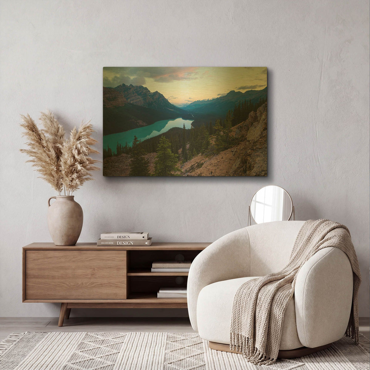 'Peyto Lake 1' By Joe Reimer Photography Gold Metal Wall Art