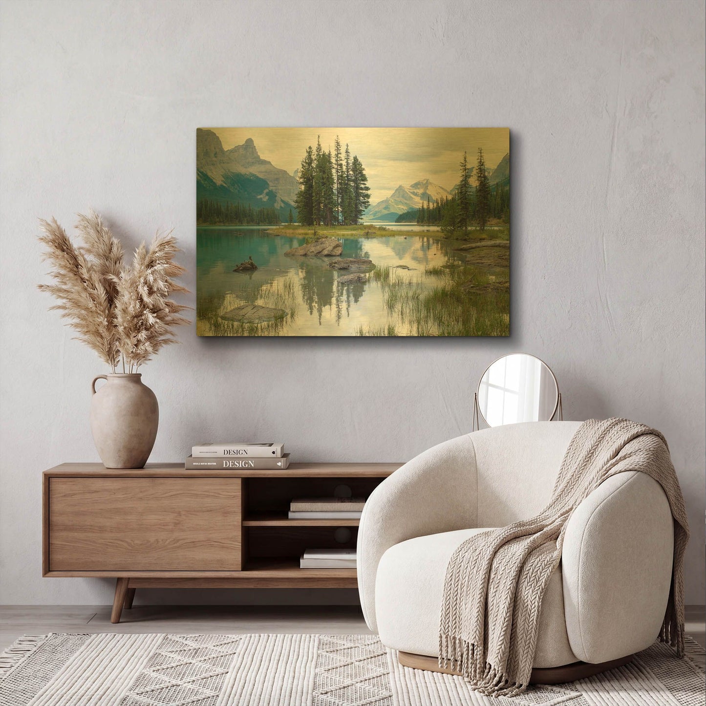 'Spirit Island 3' By Joe Reimer Photography Gold Metal Wall Art