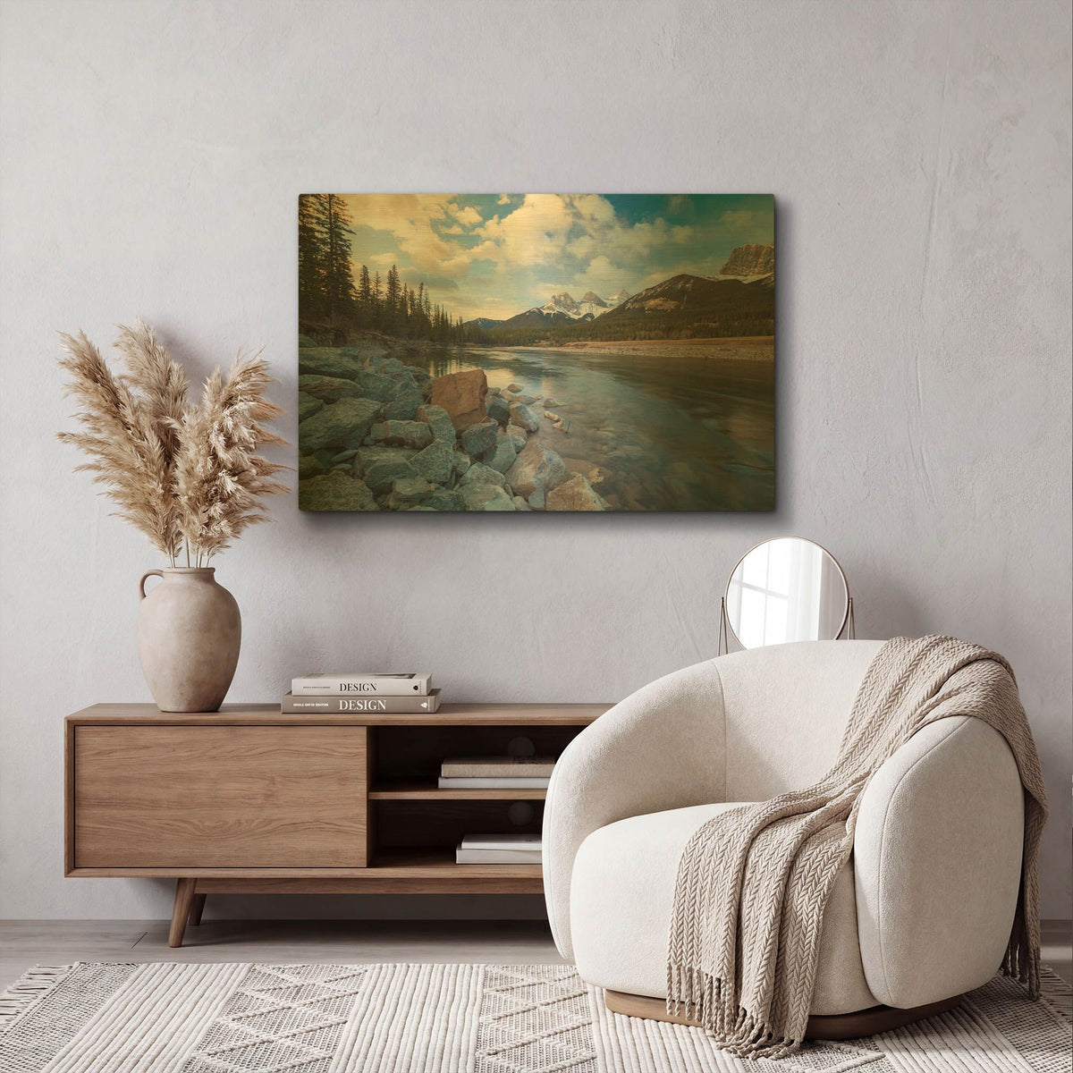 'Three Sisters 1' By Joe Reimer Photography Gold Metal Wall Art