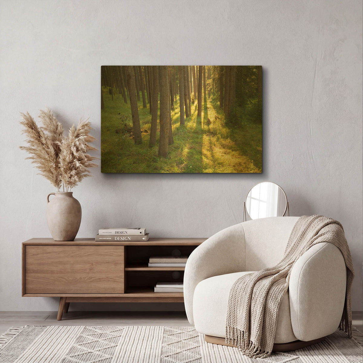 'Tree Sunset 1' By Joe Reimer Photography Gold Metal Wall Art