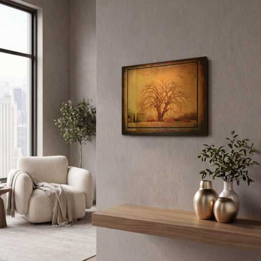 'For the Love of Trees IV' By Lightbox Journal Gold Metal Wall Art