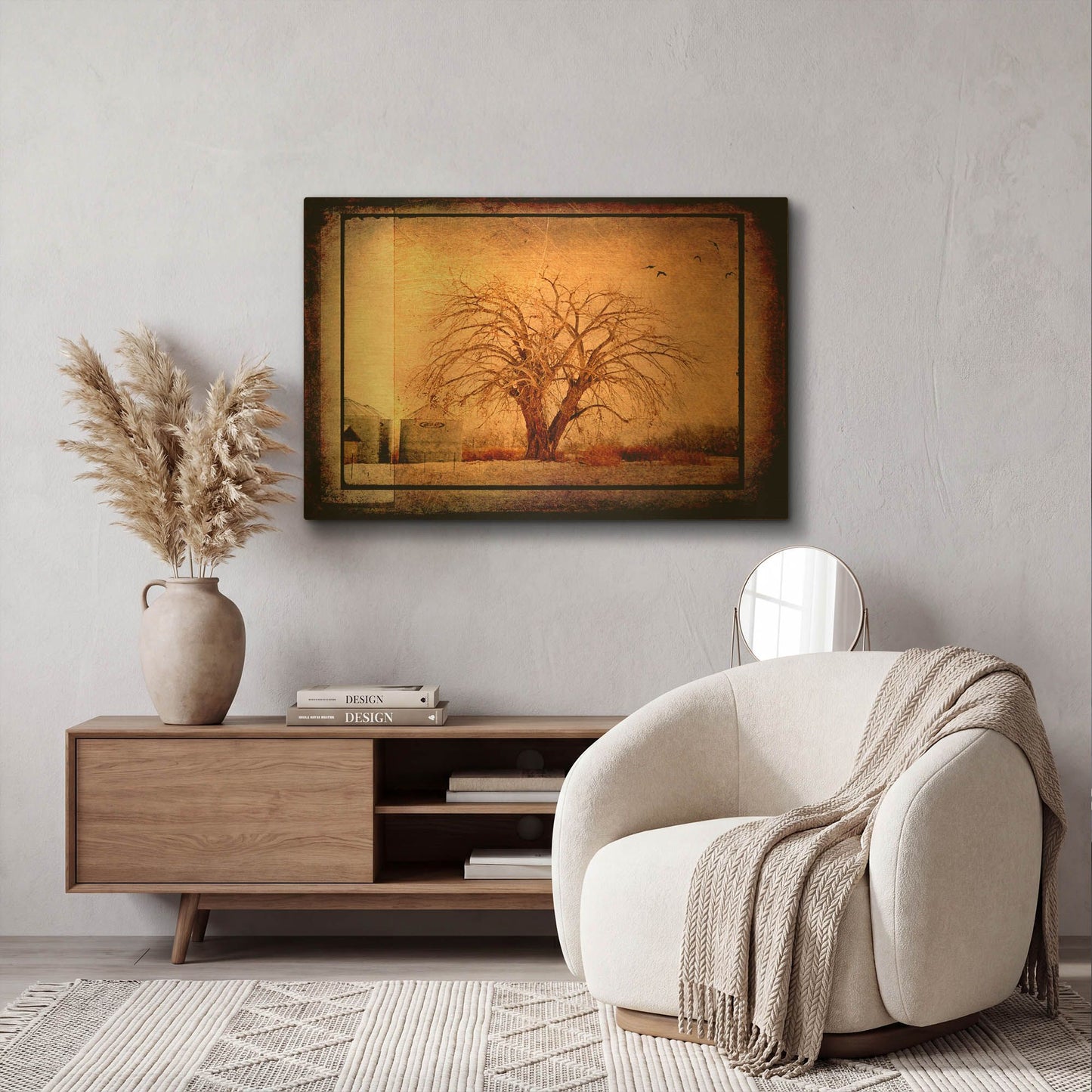 'For the Love of Trees IV' By Lightbox Journal Gold Metal Wall Art