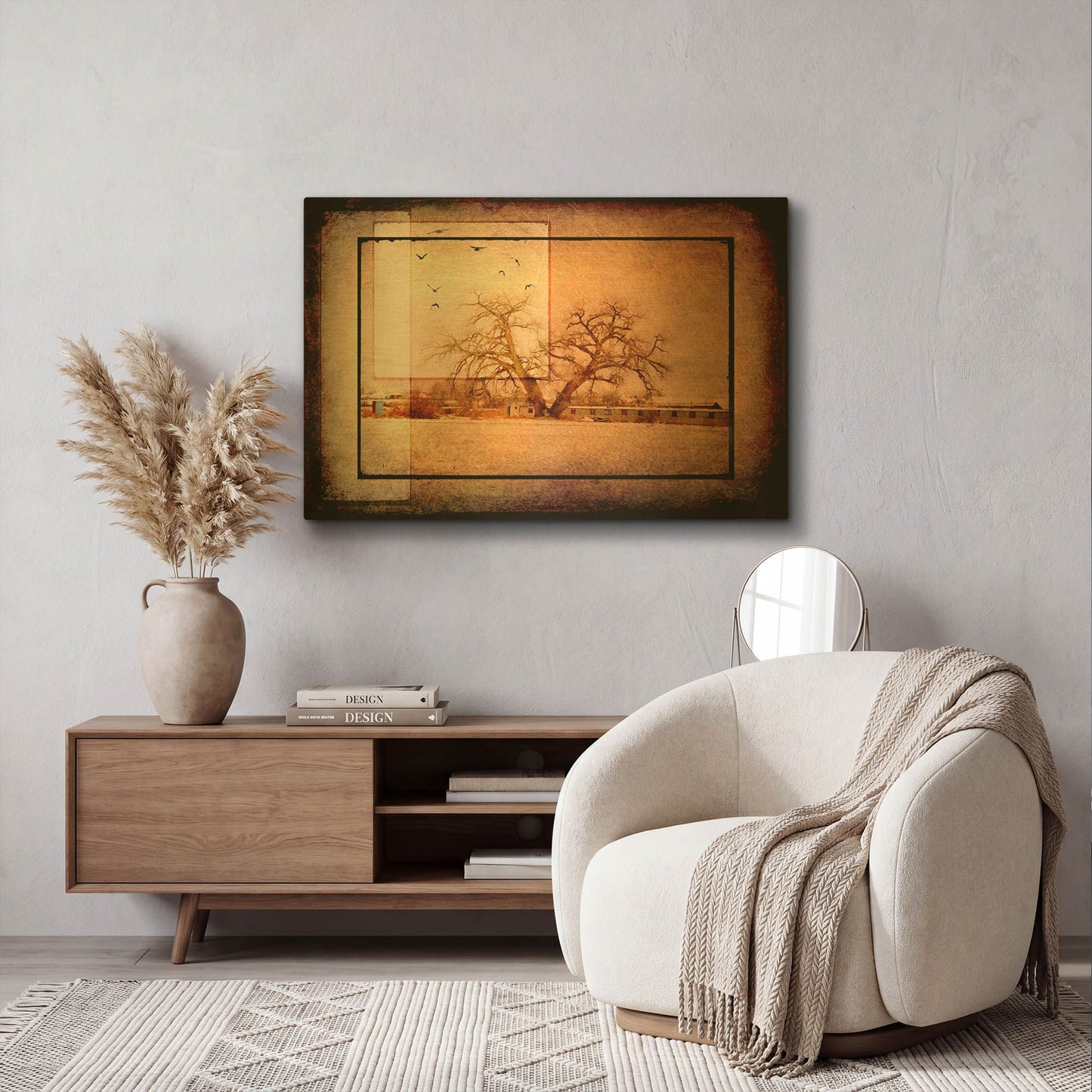 'For the Love of Trees V' By Lightbox Journal Gold Metal Wall Art