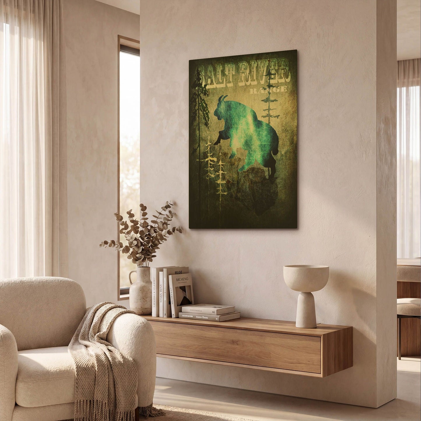 'Wind River III' By Lightbox Journal Gold Metal Wall Art