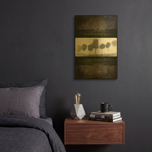 'Black Tree 2' By Lightbox Journal Gold Metal Wall Art