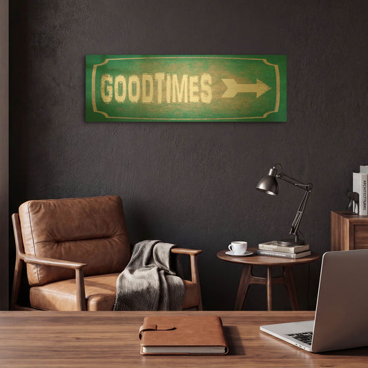 'Good Times' By Lightbox Journal Gold Metal Wall Art