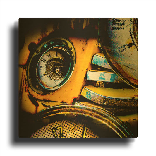 'Garage 1' By Lightbox Journal Gold Metal Wall Art