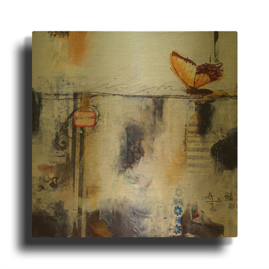 'Less Is More' By LovIsArt Gold Metal Wall Art
