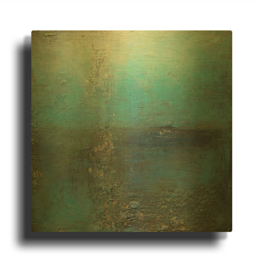 'Ocean Calm' By LovIsArt Gold Metal Wall Art