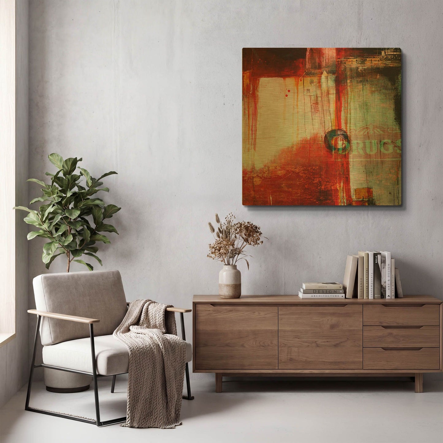 'A Cautionary Tale' By LovIsArt Gold Metal Wall Art