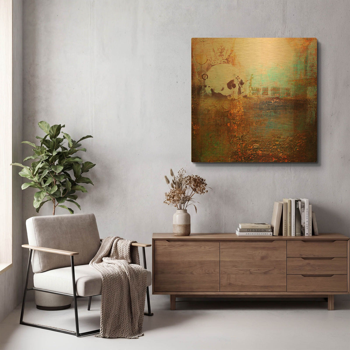 'All That Can Be, Is' By LovIsArt Gold Metal Wall Art