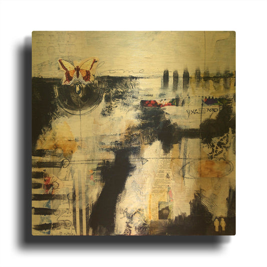 'Fullsizerender-4 2' By LovIsArt Gold Metal Wall Art