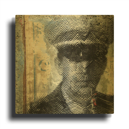 'Weathered' By LovIsArt Gold Metal Wall Art