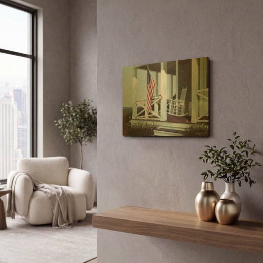 'Spring Flowers' By Zhen-Huan Lu Gold Metal Wall Art