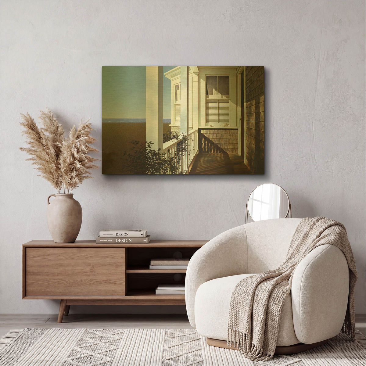 'In Afternoon Light' By Zhen-Huan Lu Gold Metal Wall Art