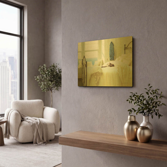'Morning Sun' By Zhen-Huan Lu Gold Metal Wall Art