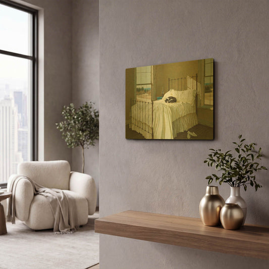 'Lazy Afternoon' By Zhen-Huan Lu Gold Metal Wall Art