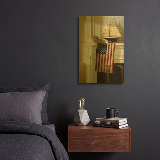 'Justice' By Zhen-Huan Lu Gold Metal Wall Art
