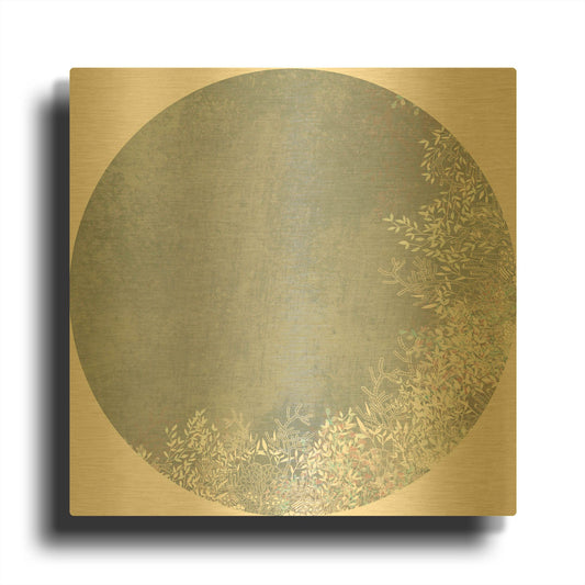 'Surf And Sand Corals 5' By Sabrina Balbuena Gold Metal Wall Art