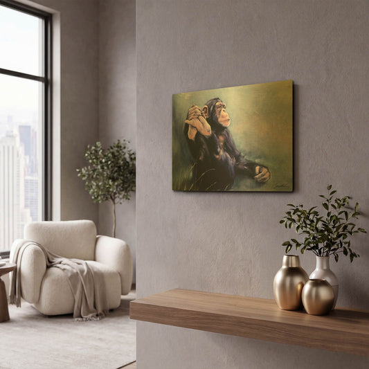 'C' By Robert Campbell Gold Metal Wall Art