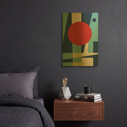 'Mid Century Modern 3' By Gary Williams Gold Metal Wall Art